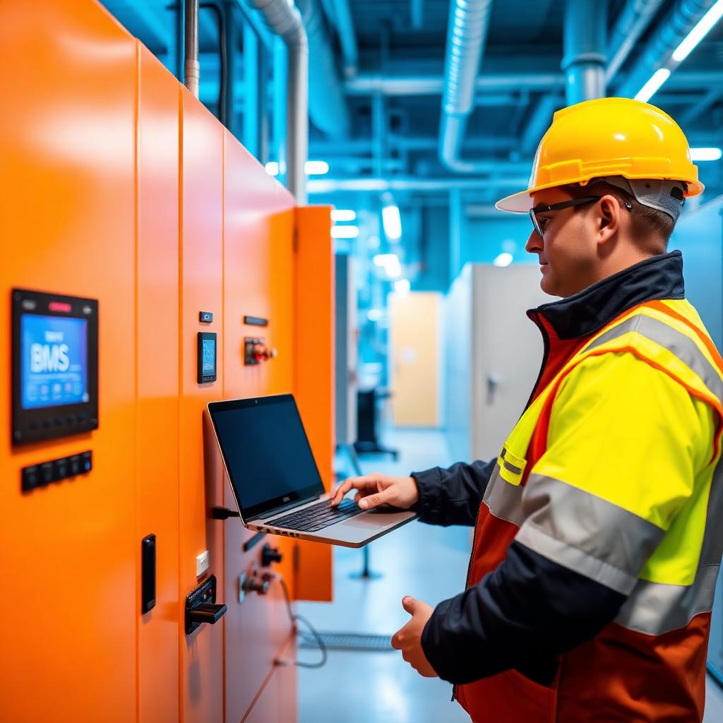 Engineer testing an electrical panel